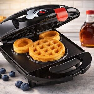 Disney Mickey Mouse Waffle Maker - Black and Red